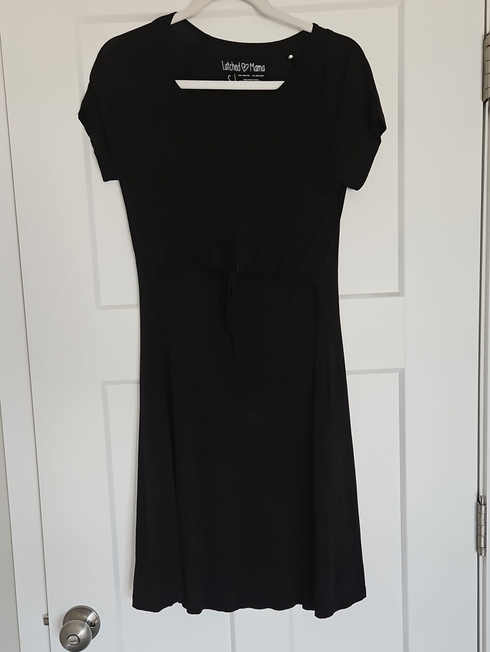 Latched Mama Drawstring T-shirt Nursing Dress- Size Small